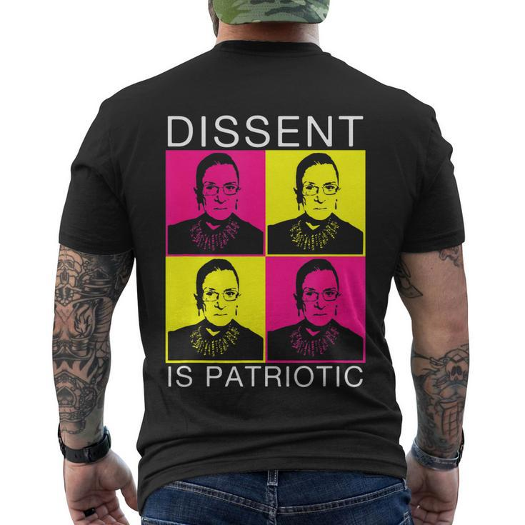 Dissent Is Patriotic Reproductive Rights Feminist Rights Men's Crewneck Short Sleeve Back Print T-shirt