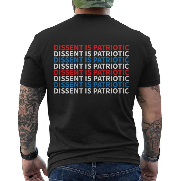 Dissent Is Patriotic Shirt Collar Rbg I Dissent Men's Crewneck Short Sleeve Back Print T-shirt