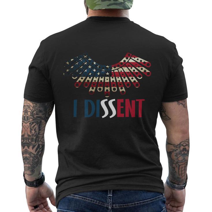 Dissent Shirt I Dissent Collar Rbg For Women Right I Dissent Men's Crewneck Short Sleeve Back Print T-shirt