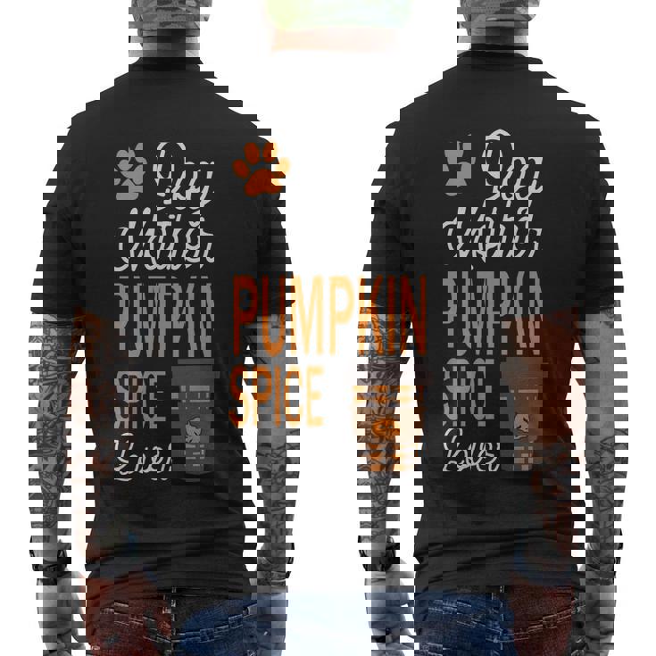 Dog Mother And Pumpkin Spice Halloween Day Retro Halloween Men's T-shirt Back Print Dog Mother And Pumpkin Spice Halloween Day Retro Halloween Men's T-shirt Back Print