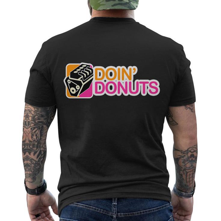 Doin Donuts Tshirt Men's Crewneck Short Sleeve Back Print T-shirt