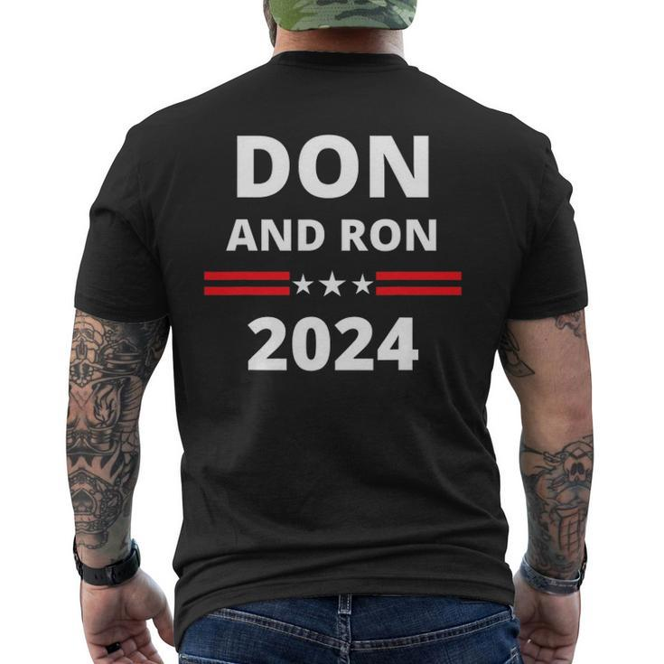 Don And Ron 2024 &8211 Make America Florida Republican Election Men's Back Print T-shirt