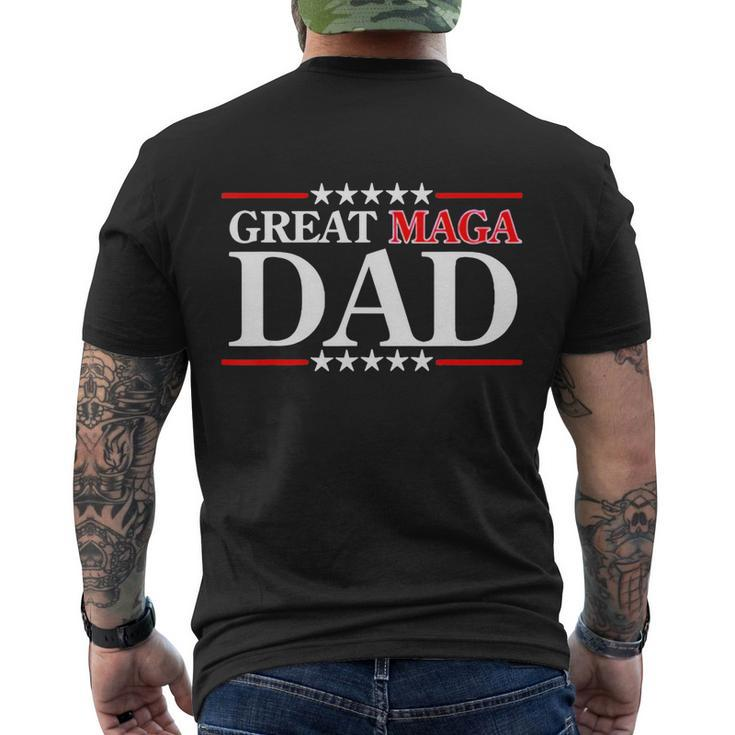 Donald Trump Jr Fathers Day Great Maga Dad Men's Crewneck Short Sleeve Back Print T-shirt