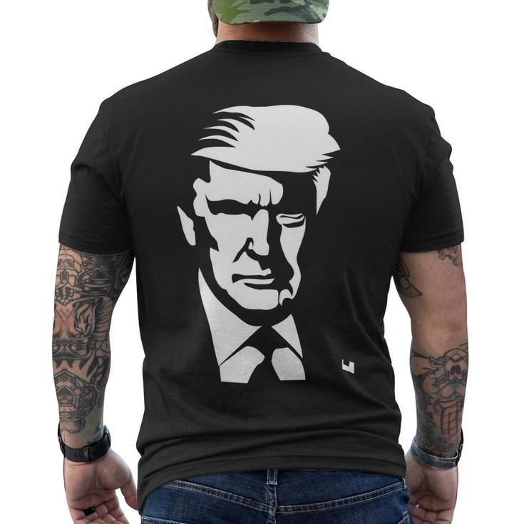 Donald Trump Silhouette Tshirt Men's Crewneck Short Sleeve Back Print T-shirt