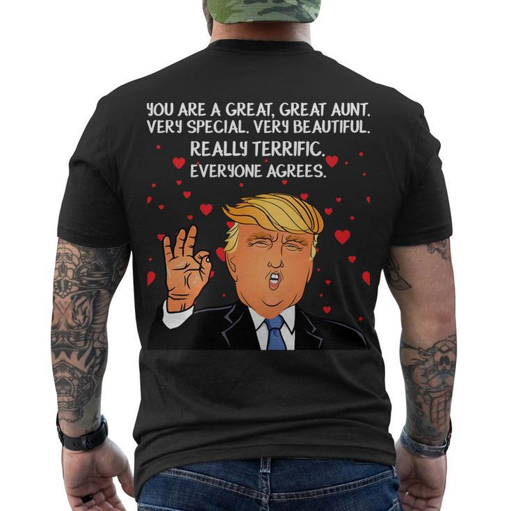 Donald Trump Your A Great Aunt Tshirt Men's Crewneck Short Sleeve Back Print T-shirt