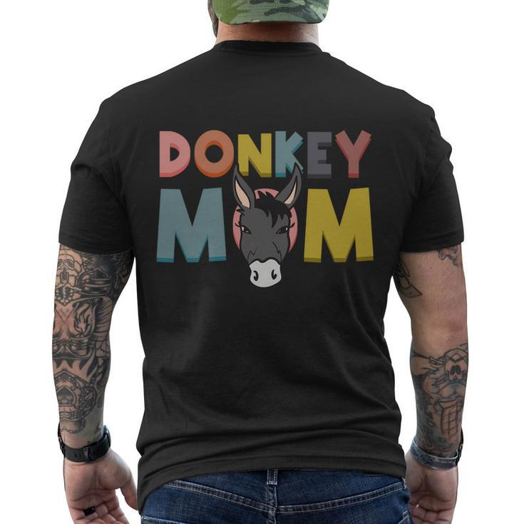 Donkey Mom Funny Mule Farm Animal Gift Men's Crewneck Short Sleeve Back Print T-shirt