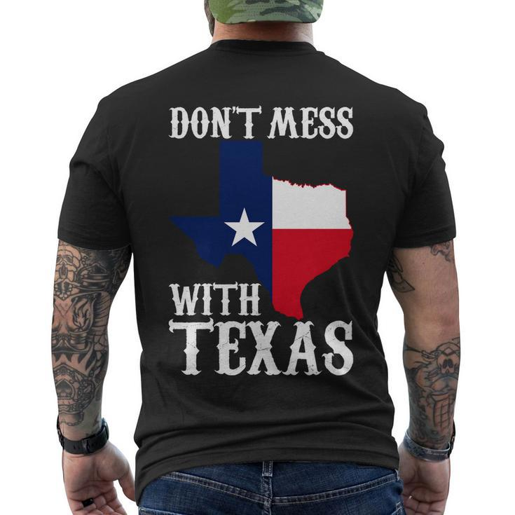 Dont Mess With Texas Tshirt Men's Crewneck Short Sleeve Back Print T-shirt
