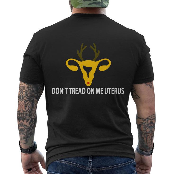 Don’T Tread On Me Uterus Gift V4 Men's Crewneck Short Sleeve Back Print T-shirt