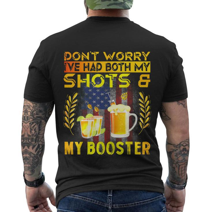 Dont Worry Ive Had Both My Shots And Booster Funny Vaccine Men's Crewneck Short Sleeve Back Print T-shirt