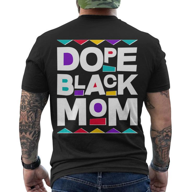 Dope Black Mom Men's Crewneck Short Sleeve Back Print T-shirt