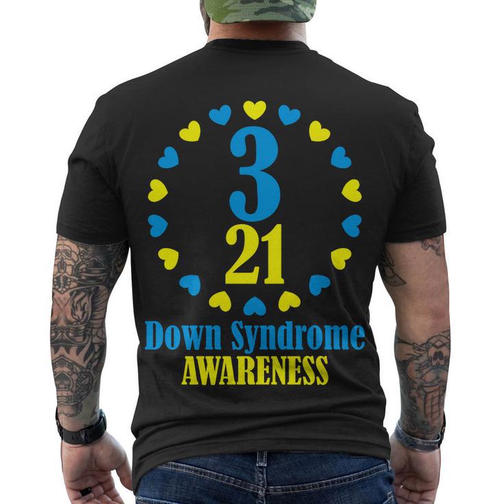 Down Syndrome Awareness V3 Men's Crewneck Short Sleeve Back Print T-shirt