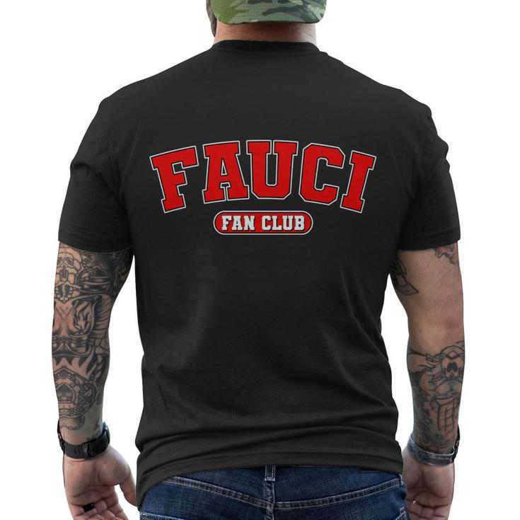 Dr Fauci Fan Club Logo Men's Crewneck Short Sleeve Back Print T-shirt