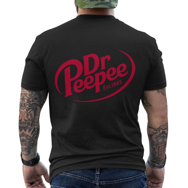 Dr Peepee Soda Pop Logo Men's Crewneck Short Sleeve Back Print T-shirt