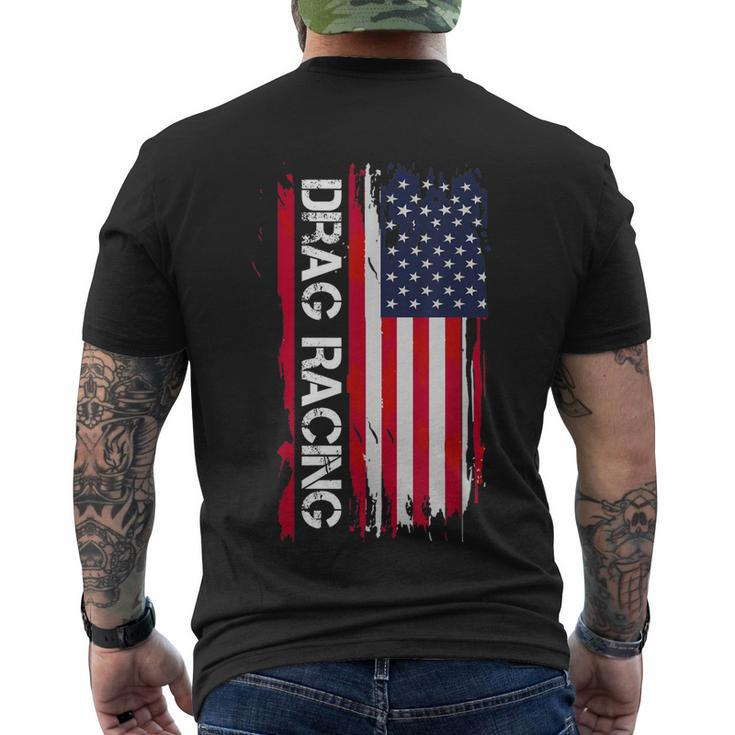 Drag Racing V2 Men's Crewneck Short Sleeve Back Print T-shirt