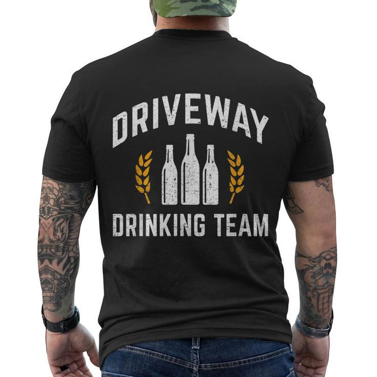 Driveway Drinking Team Beer Drinker Tshirt Men's Crewneck Short Sleeve Back Print T-shirt