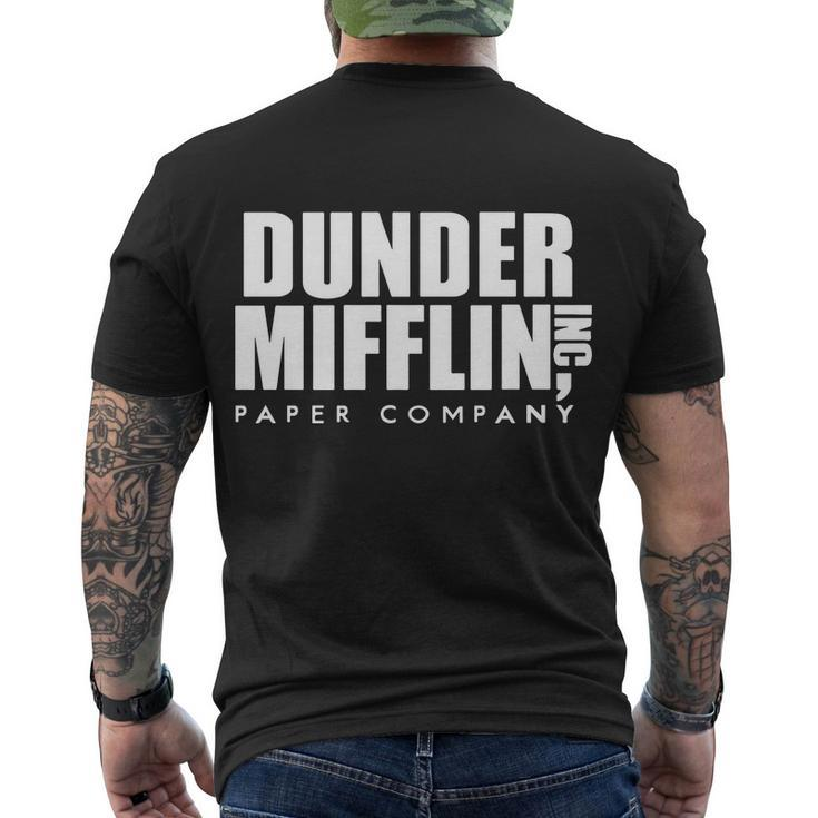 Dunder Mifflin Inc Paper Company Tshirt Men's Crewneck Short Sleeve Back Print T-shirt