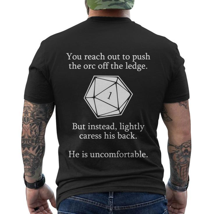 Dungeons And Dragons Shirt D20 Roll Funny Tshirt Men's Crewneck Short Sleeve Back Print T-shirt