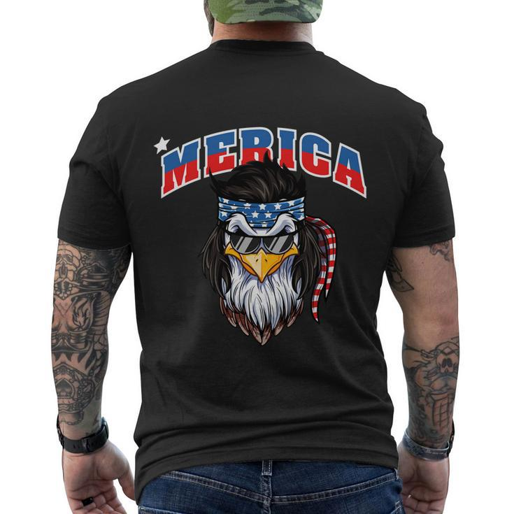 Eagle Mullet 4Th Of July Merica American Flag Funny Gift Funny Gift Men's Crewneck Short Sleeve Back Print T-shirt