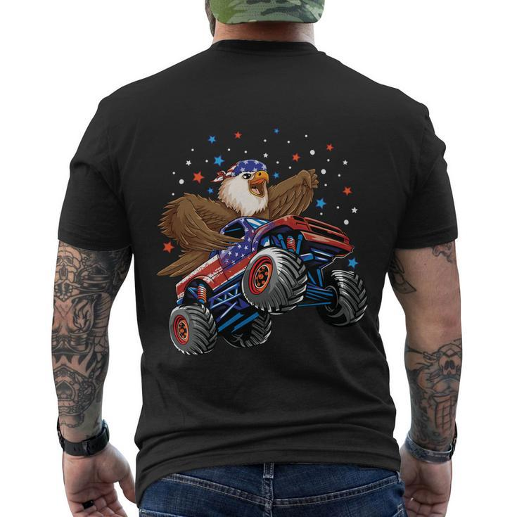 Eagle Mullet 4Th Of July Monster Truck Usa Patriotic Kids Gift Men's Crewneck Short Sleeve Back Print T-shirt