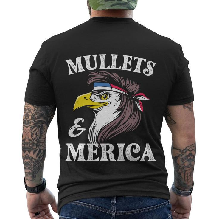 Eagle Mullet 4Th Of July Usa American Flag Merica Funny Great Gift Men's Crewneck Short Sleeve Back Print T-shirt