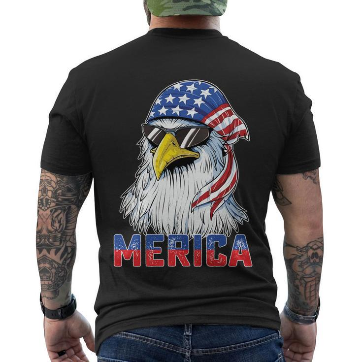 Eagle Mullet 4Th Of July Usa American Flag Merica Gift V10 Men's Crewneck Short Sleeve Back Print T-shirt