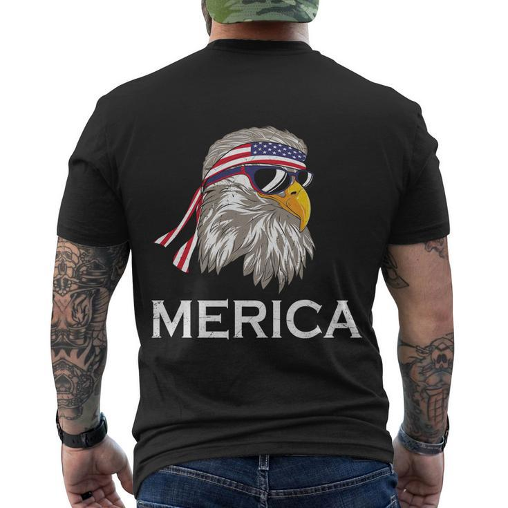 Eagle Mullet 4Th Of July Usa American Flag Merica Gift V4 Men's Crewneck Short Sleeve Back Print T-shirt