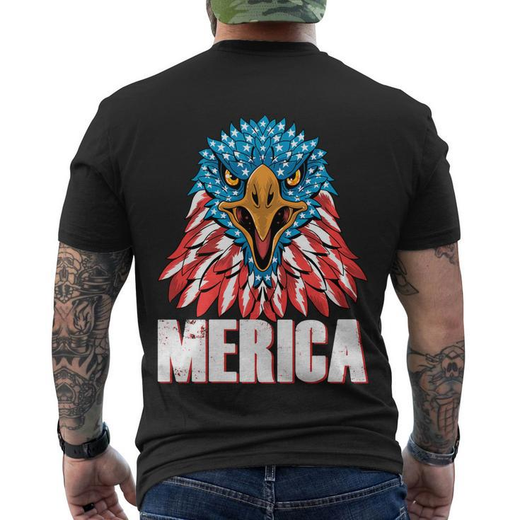 Eagle Mullet 4Th Of July Usa American Flag Merica Gift V6 Men's Crewneck Short Sleeve Back Print T-shirt