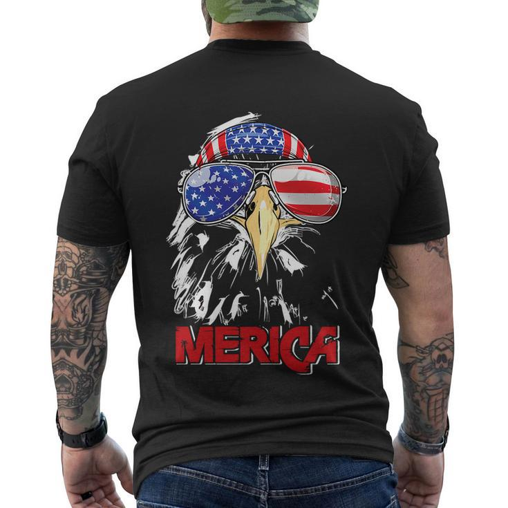 Eagle Mullet 4Th Of July Usa American Flag Merica Gift V7 Men's Crewneck Short Sleeve Back Print T-shirt