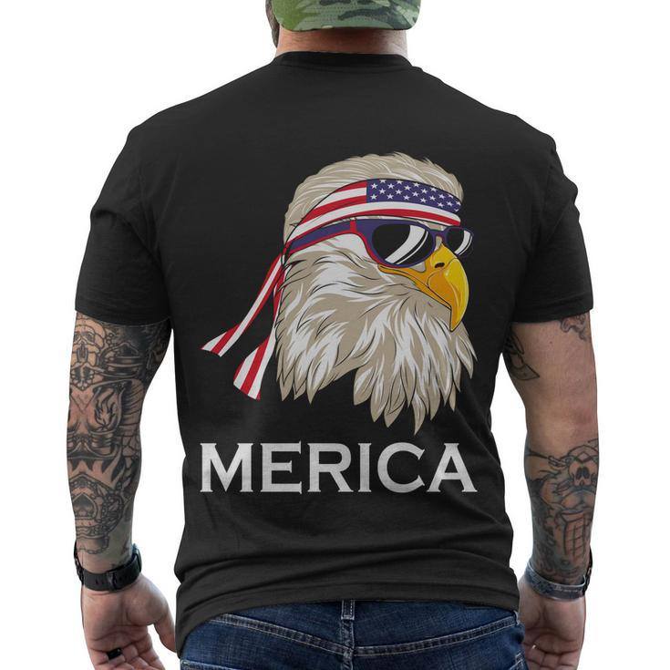 Eagle Mullet 4Th Of July Usa Merica Funny 4Th Of July Gift Men's Crewneck Short Sleeve Back Print T-shirt