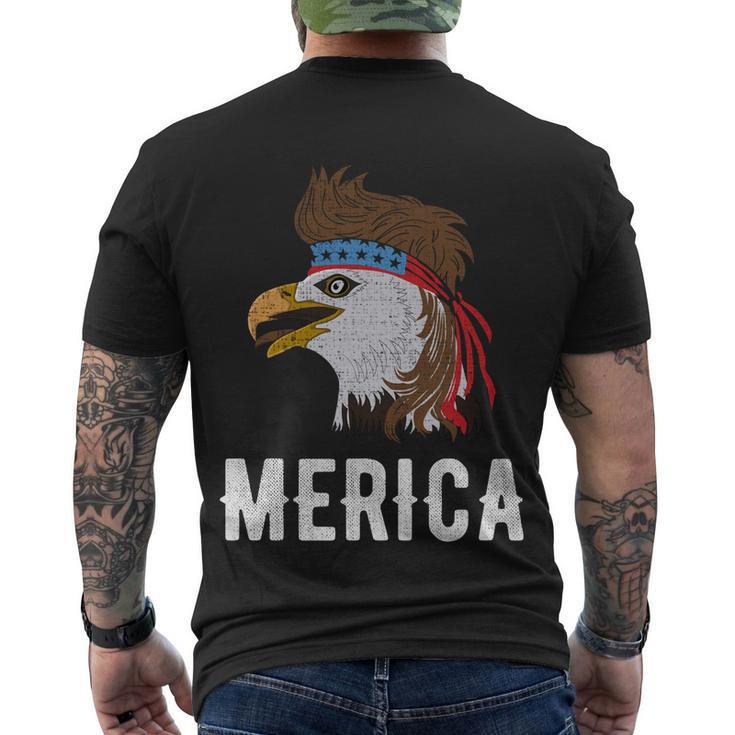 Eagle Mullet 4Th Of July Usa Patriot Merica Cool Gift Men's Crewneck Short Sleeve Back Print T-shirt