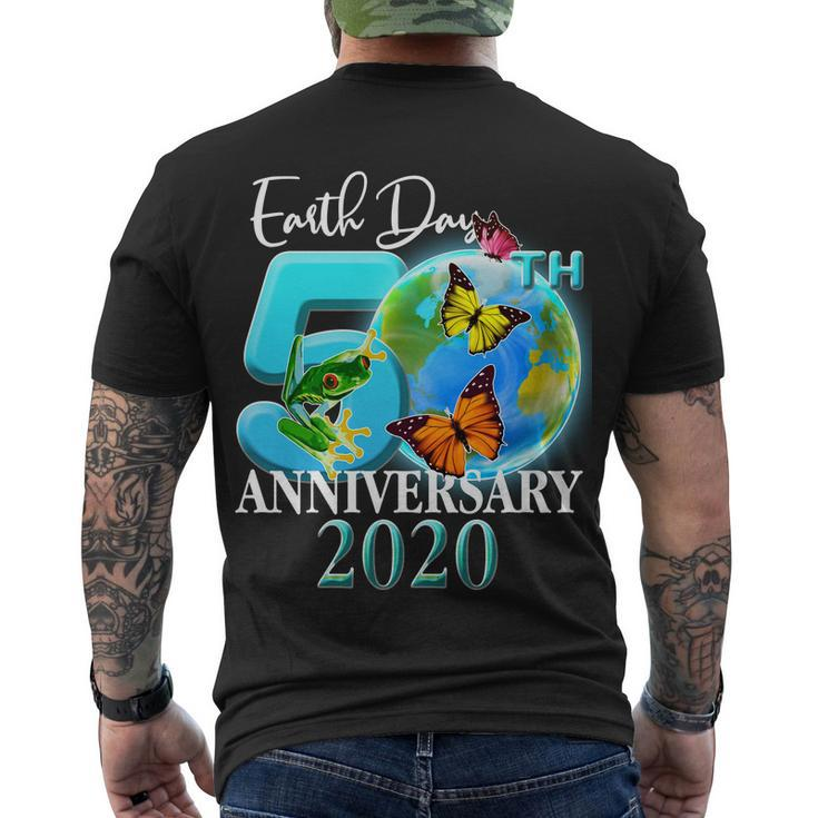 Earth Day 50Th Anniversary  V2 Men's Crewneck Short Sleeve Back Print T-shirt