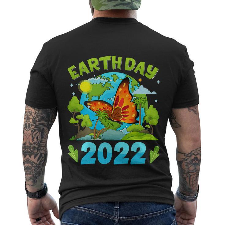 Earth Day 52Nd Anniversary 2022 Butterfly Environmental Men's Crewneck Short Sleeve Back Print T-shirt