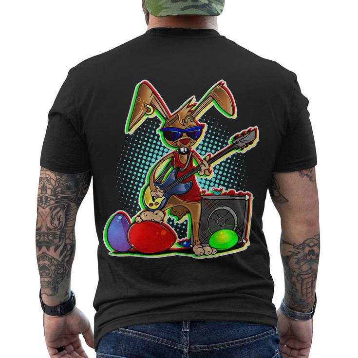 Easter Rock Bunny Tshirt V2 Men's Crewneck Short Sleeve Back Print T-shirt