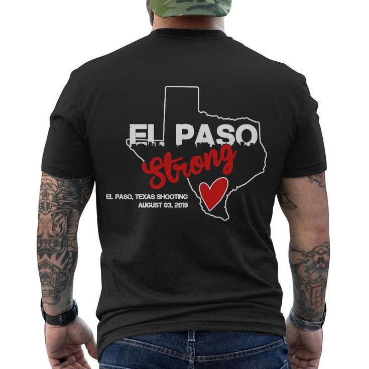 El Paso Strong Texas Shooting Tshirt Men's Crewneck Short Sleeve Back Print T-shirt