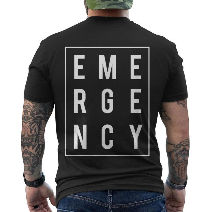 Emergency Nurse Rn Er Nurse Emergency Room Hospital Men's Crewneck Short Sleeve Back Print T-shirt