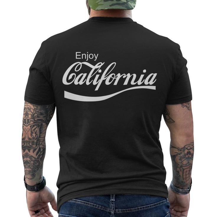 Enjoy California Tshirt Men's Crewneck Short Sleeve Back Print T-shirt