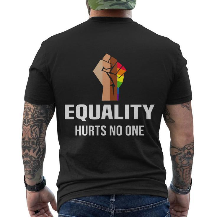 Equality Hurts No One Lgbt Human Rights Gift Men's Crewneck Short Sleeve Back Print T-shirt