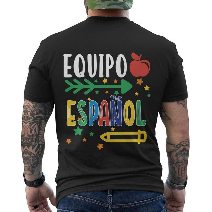 Equipo Espanol Spanish Teacher Regalo Para Maestra Gift Men's Crewneck Short Sleeve Back Print T-shirt