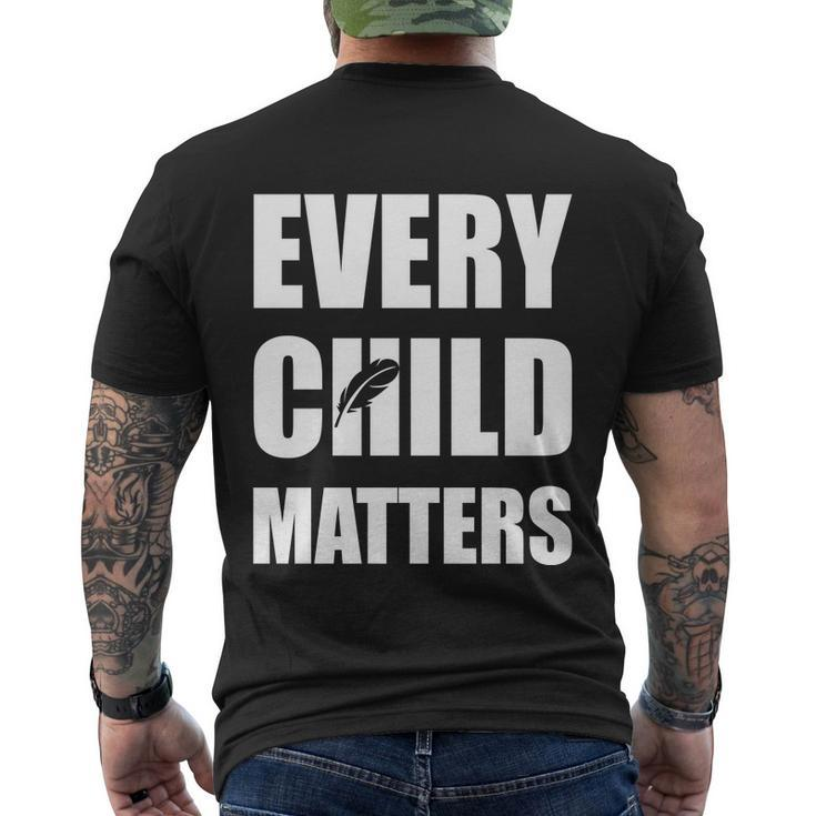 Every Child Matters Orange Day Native Americans Men's Crewneck Short Sleeve Back Print T-shirt