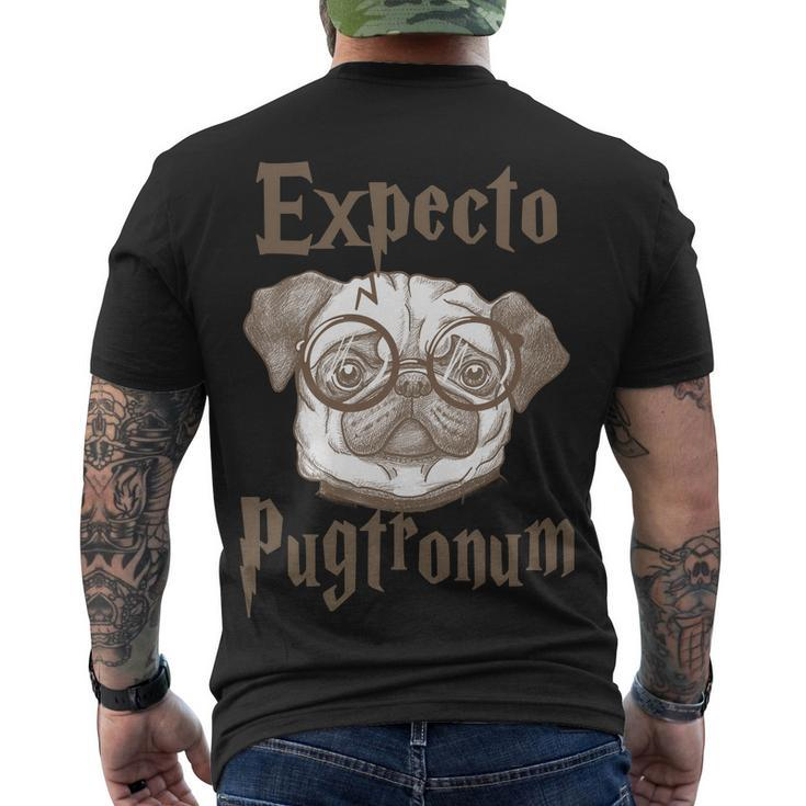 Expecto Pugtronum Funny Pug Men's Crewneck Short Sleeve Back Print T-shirt