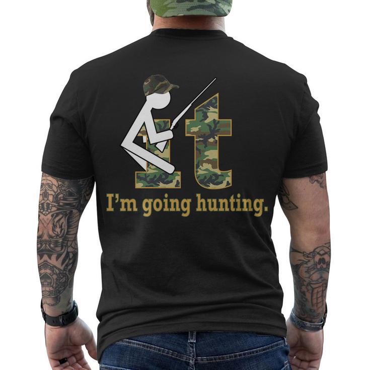 F It Im Going Hunting Tshirt Men's Crewneck Short Sleeve Back Print T-shirt