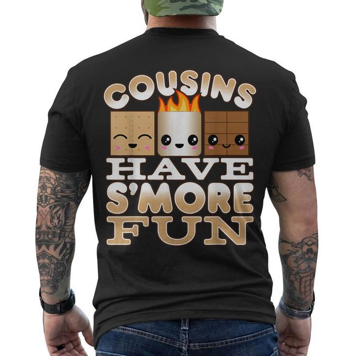 Family Camping For Kids Cousins Have Smore Fun Men's T-shirt Back Print