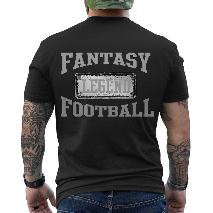 Fantasy Football Team Legends Vintage Tshirt Men's Crewneck Short Sleeve Back Print T-shirt