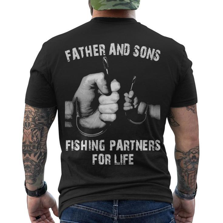 Father & Sons - Fishing Partners Men's Crewneck Short Sleeve Back Print T-shirt