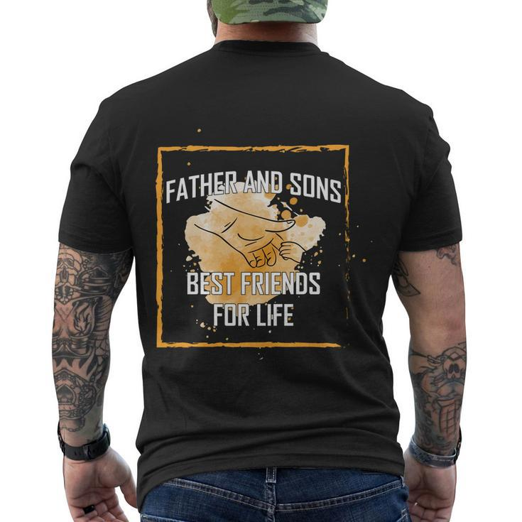 Father And Sons Best Friends For Life Fathers Day Men's T-shirt Back Print