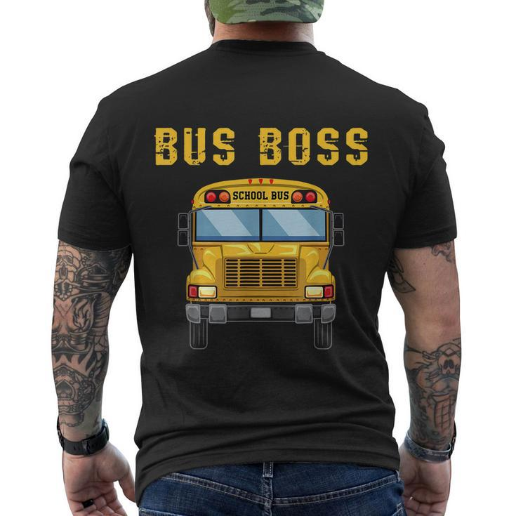 Favorite Bus Driver Bus Retirement Design School Driving Men's Crewneck Short Sleeve Back Print T-shirt