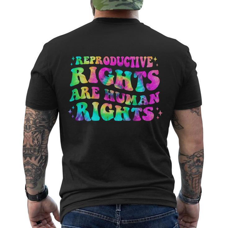 Feminist Aesthetic Reproductive Rights Are Human Rights Men's Crewneck Short Sleeve Back Print T-shirt
