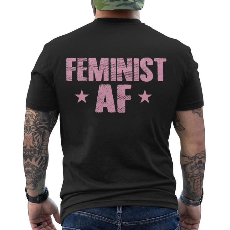 Feminist Af Tshirt Men's Crewneck Short Sleeve Back Print T-shirt