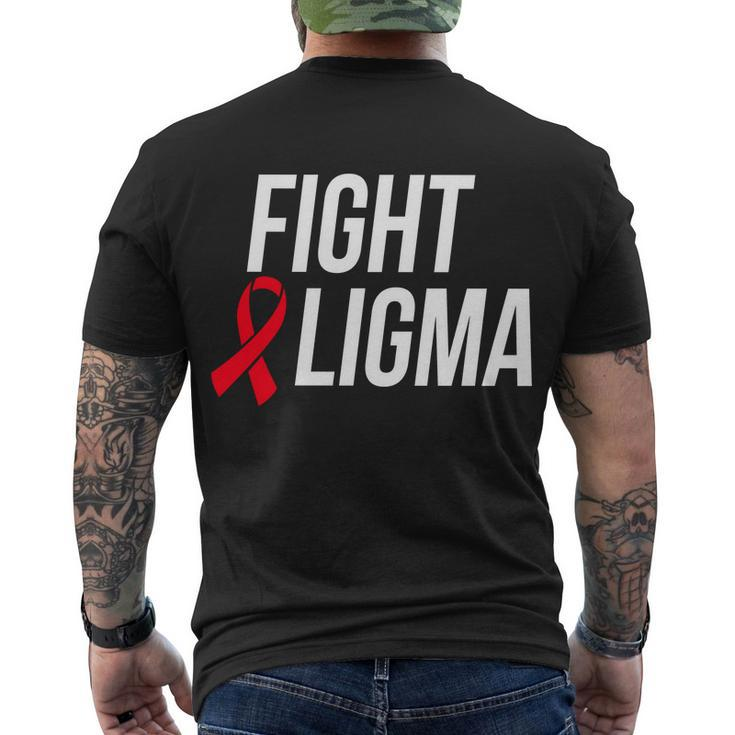 Fight Ligma Funny Meme Men's Crewneck Short Sleeve Back Print T-shirt