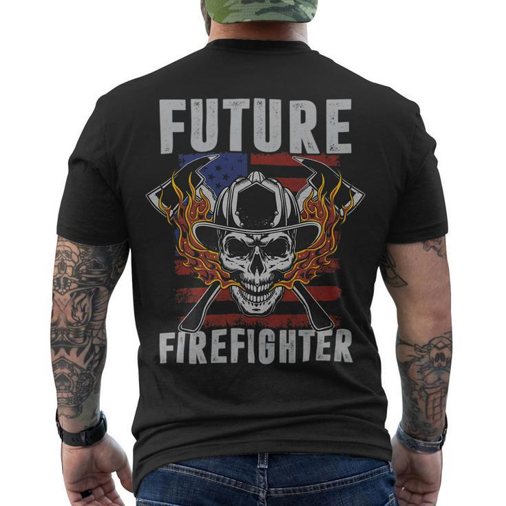 Firefighter Future Firefighter Profession Men's T-shirt Back Print